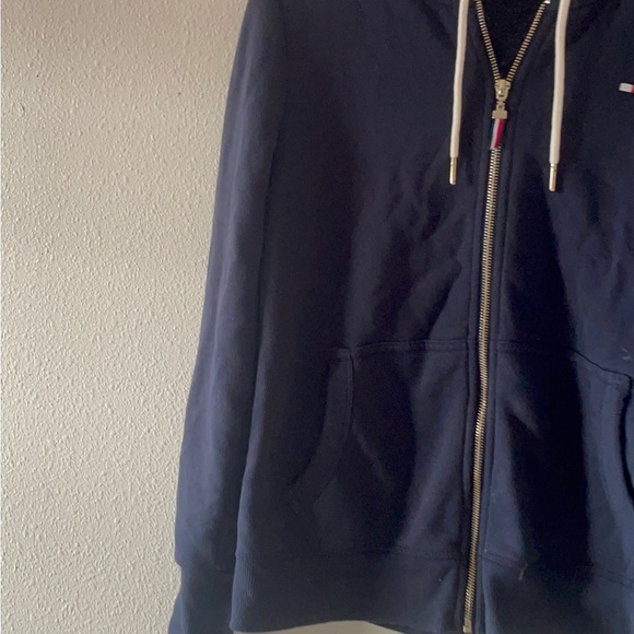 Tommy Hilfiger Navy Relaxed Fit Zip Hoodie - Picture 5 of 11
